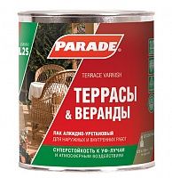 Лак яхтный алкидный глянцевый PARADE L25 Террасы & Веранды 2,5л (3) купить в каталоге интернет магазина СМИТ с доставкой по Улан-Удэ
