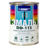 Эмаль ПФ-115  PROREMONTT 0,9 кг ярко-зеленая (10) купить в каталоге интернет магазина СМИТ с доставкой по Улан-Удэ