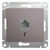 Розетка TF с/п Платина Glossa GSL001281T (10/160) купить в каталоге интернет магазина СМИТ с доставкой по Улан-Удэ