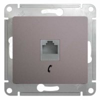Розетка TF с/п Платина Glossa GSL001281T (10/160) купить в каталоге интернет магазина СМИТ с доставкой по Улан-Удэ
