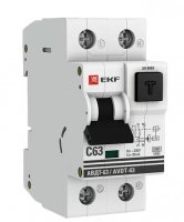 Диф.автомат EKF PROxima АВДТ 63 32А 30 mA(2 мод.,хар-ка С) 6кА