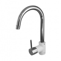 Смеситель для мойки PAINI Cox, белый/хром,78CR5722LLMKM