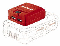 Блок для зарядки Einhell PXC TC-CP 18 Li USB-Solo, 2хUSB (4514120)