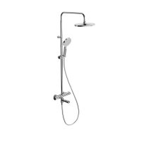 Душевая система KERAMA MARAZZI Fonte/Фонте на 3 потока с пов.изливом с термостатическим смесителем, хром FO.302.KM.CR