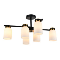Люстра ESCADA 1151/6P E14*40W Black/Brass