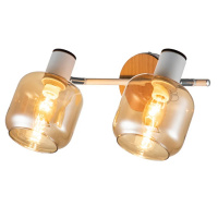Спот Escada 10177/2А E14*40W White/Chrome/Wood ***