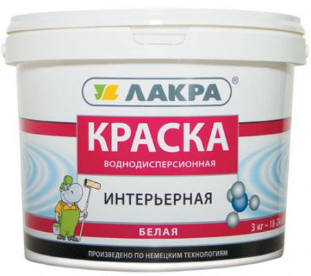 Краска в/д Интерьерная Лакра  6,5кг  купить в каталоге интернет магазина СМИТ с доставкой по Улан-Удэ