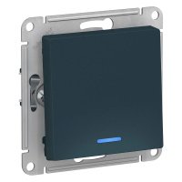 Выключатель 1 кл с/п с подсв Изумруд AtlasDesign ATN000813