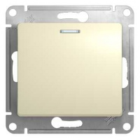 Выключатель 1 кл с/п с подсв Крем Glossa GSL000213 (20/160) купить в каталоге интернет магазина СМИТ с доставкой по Улан-Удэ