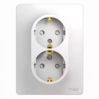 Розетка 2гн с/п с з/к Белый Glossa GSL000124 (10/60) купить в каталоге интернет магазина СМИТ с доставкой по Улан-Удэ