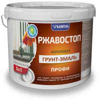 Эмаль Грунт 3 в 1 АКВАСМИТ черная RAL9005, 2,5кг