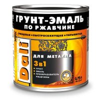 Эмаль Грунт 3 в 1 DALI ультрамарин RAL5002, 0,75л (6)