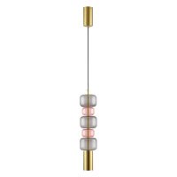 Люстра-подвес VERONA 6504/1А бронза,розовый,серый белый GU 10 50W 220V ***