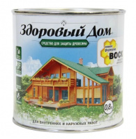 Антисептик лессирующий алкидный матовый Здоровый Дом палисандр  0,8л (6) купить в каталоге интернет магазина СМИТ с доставкой по Улан-Удэ