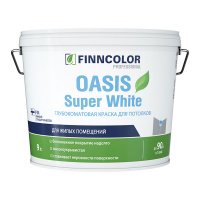 Краска FINNCOLOR OASIS SUPER WHITE 9л для потолков 