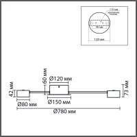Люстра TORINA 8344/6C LED GX53 6*7W 220V купить в каталоге интернет магазина СМИТ с доставкой по Улан-Удэ