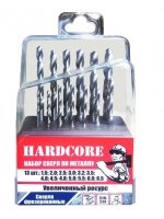 Набор сверел по металлу 13шт "Hardcore" (140000)