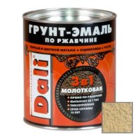 Эмаль Грунт молотковая DALI золотистая, 2л (3)