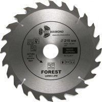 Диск по дереву 210*32/30 24 зуб Trio-Diamond 24Т (FLL817) Р