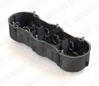 Подрозетник для 3-мест.212х70х45 IP30 в бетон GE40009