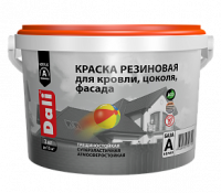 Краска резиновая DALI для кровли и фасада зеленая  3кг