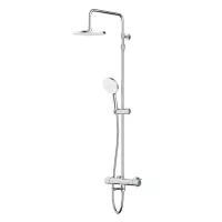 Душевая система AM.PM X-Joy F0785A500,см-ль д/ванны/душа с ТМС, душ.штанга,верхний душ 220мм, ручн душ,хром