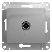 Розетка TV с/п Алюминий Glossa GSL000392 проход (10/160)