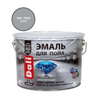 Эмаль для бетонных полов DALI серая RAL7040, 9л
