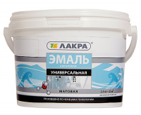 Эмаль акриловая полуглянцевая Лакра  0,9кг (6) купить в каталоге интернет магазина СМИТ с доставкой по Улан-Удэ