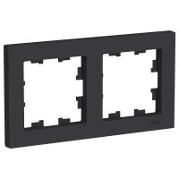 Рамка 2-ая IP44 Карбон AQUA AtlasDesign ATN441002