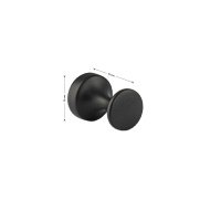 Крючок одинарный гвоздик, цвет ГРАФИТ GFmark 79117-GR
