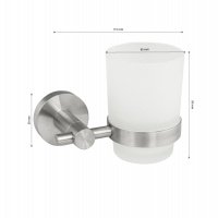 Стакан для зубных щеток, стеклянный арт. 80005 GFmark
