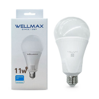 Лампа светодиодная  шар A60 11W Е27 дневной свет WELLMAX 6,5К