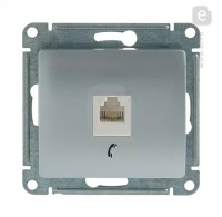 Розетка TF с/п Алюминий Glossa GSL000381T (10/160) купить в каталоге интернет магазина СМИТ с доставкой по Улан-Удэ