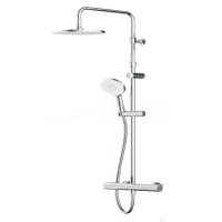 Душевая система AM.PM X-Joy F0785A400,см-ль без излива с ТМС, душ.штанга,верхний душ 220мм, ручн душ, хром