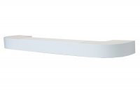 Карниз потолоч.2-х-рядный Белый 2,6 м с пов.