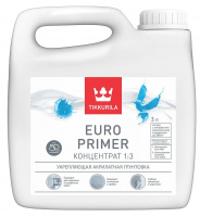 Грунтовка TIKKURILA EURO PRIMER  3 л концентрат