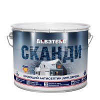 Антисептик кроющий акрил п/мат Акватекс СКАНДИ карамель 9л  купить в каталоге интернет магазина СМИТ с доставкой по Улан-Удэ