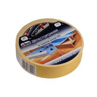 Скотч двусторонний  25*25 м  тканевая основа UNIBOB (72шт/уп)