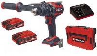 Шуруповерт Einhell ударный PXC TP-CD 18В/120Нм Li-i BL +2акк 4,0Ач Plus +ЗУ 4А +кейс (4514310SET2)