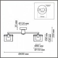 Люстра VERDI 6587/5C Е14 5*40W 220V купить в каталоге интернет магазина СМИТ с доставкой по Улан-Удэ