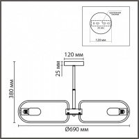 Люстра ALMIRA 8058/8C E27 8*60W 220V  купить в каталоге интернет магазина СМИТ с доставкой по Улан-Удэ