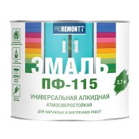 Эмаль ПФ-115  PROREMONTT 2,7 кг салатовая (3) купить в каталоге интернет магазина СМИТ с доставкой по Улан-Удэ
