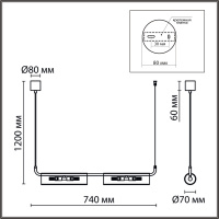 Люстра-подвес TORONTO 6560/4 золотой/прозр./металл/стекло G9 4*20W 220V купить в каталоге интернет магазина СМИТ с доставкой по Улан-Удэ