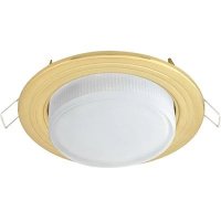 Светильник точечный Ecola GX53 H4  круг золото встр.металл