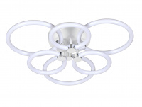 Люстра СТ2588/3+3 Белый+Хром LED 2*51W 3000К/6500К ПДУ