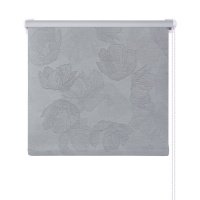 Рулонная штора 50*160 Блэкаут Флора Темно-серый (4690440391033)
