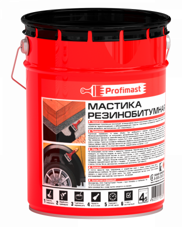 Мастика резинобитумная BITUMAST  5л / 4,2кг купить в каталоге интернет магазина СМИТ с доставкой по Улан-Удэ