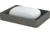 Мыльница настольная STONE BLACK полирезин