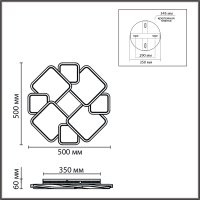Люстра BRIDGE 8013/90CL LЕD 90W 220V 3000-6000K купить в каталоге интернет магазина СМИТ с доставкой по Улан-Удэ